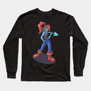 Undyne strikes a pose Long Sleeve T-Shirt